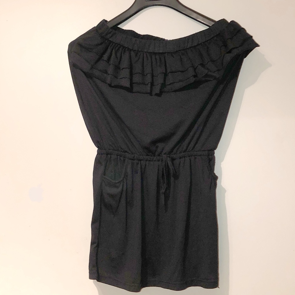 Sleeveless Black Shorts Jumper